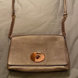 Coach Metallic Rose Gold Crossbody